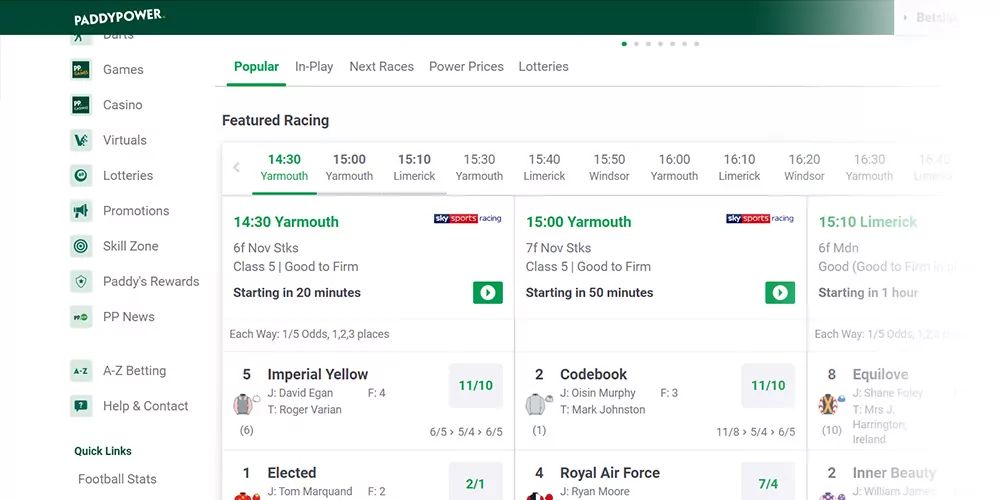 paddypower website — india cricket betting