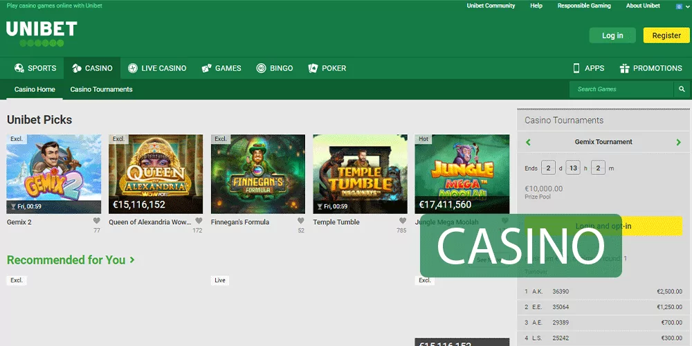 Unibet casino