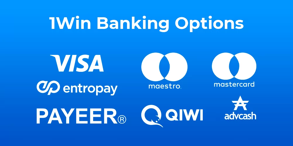 1win bankng options