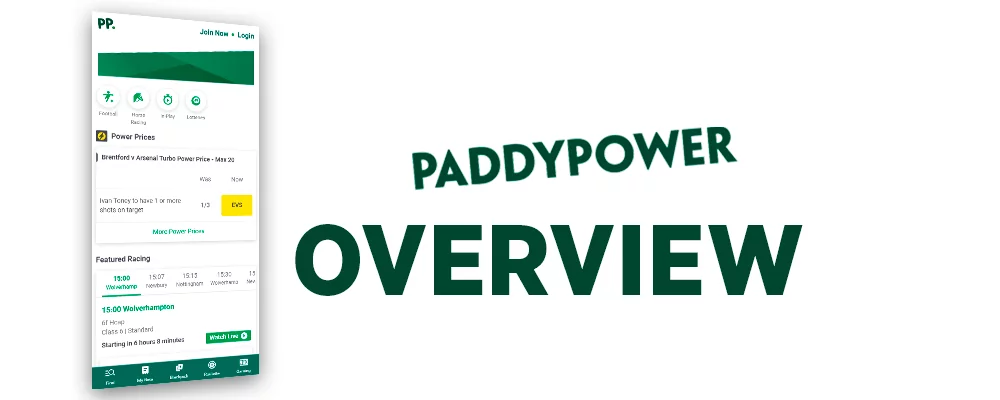 Paddy Power App Overview