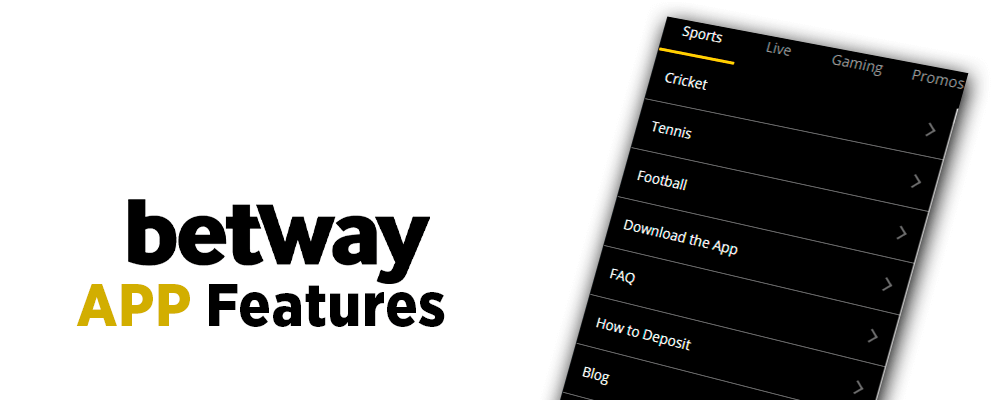 Features of Betway App